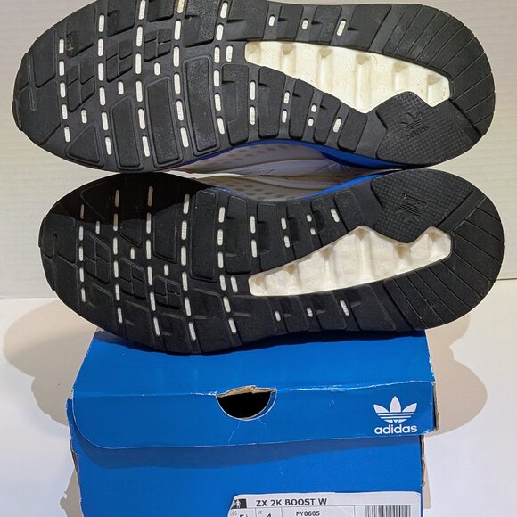 Adidas Women's ZX 2K BOOST Sneakers Shoes FY0605 White Blue Pink - Size 5.5 - Picture 6 of 8